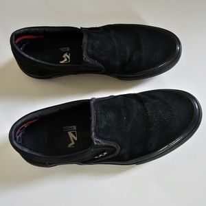 VANS Mens Black Slip on BMX shoes Size 10 with Gum Soles